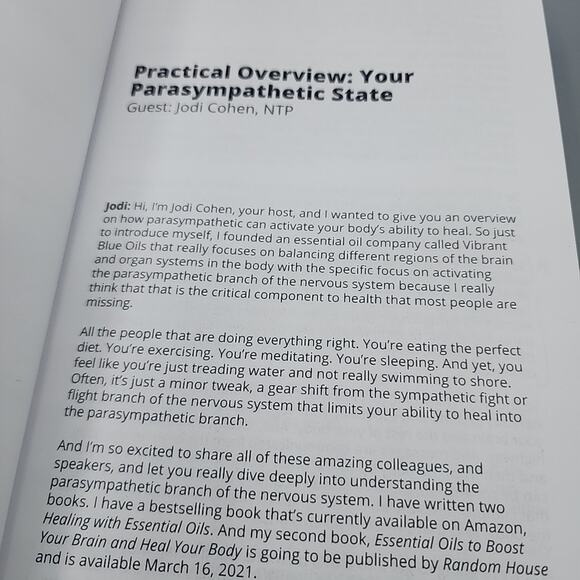 Parasympathetic Summit Activate Your Bodys Ability Heal Transcripts Jodi Cohen - Picture 13 of 16